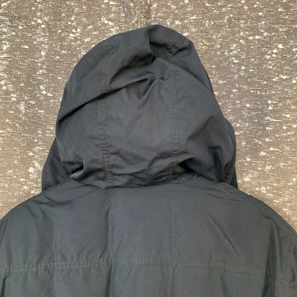 Vintage Eddie Bauer Premium Goose Down Black Winter Coat Puffer Women's Medium - Picture 7 of 16